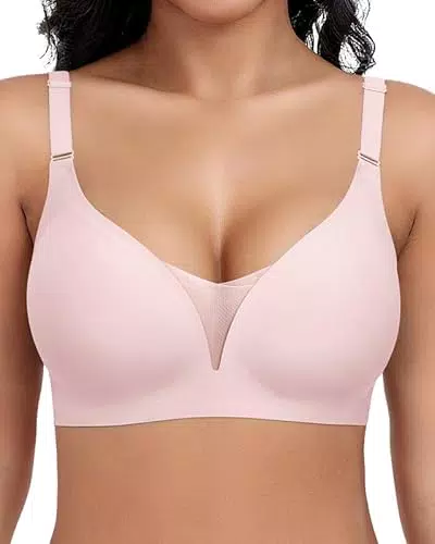 Jiuday BH Ohne Bügel Für Große Brüste Starker Halt Push Up Nahtlos Bequem