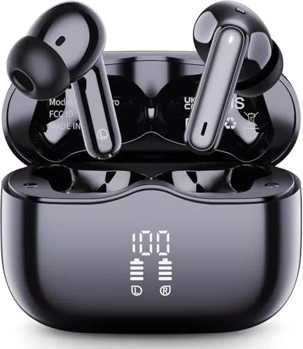 Bluetooth Kopfhörer In Ear mit ENC Noise Cancelling, HiFi Stereo, 40 Std Spielzeit