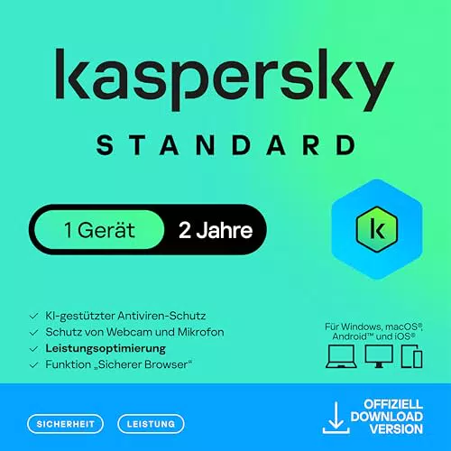 Kaspersky Total Security 2023, 3 Geräte, 2 Jahre, PC/Mac/Mobile