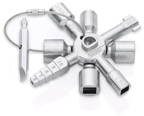KNIPEX TwinKey Universalschlüssel für Schaltschränke und gängige Schließsysteme