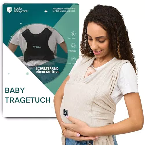 Koala Babycare Tragetuch Für Neugeborene – Einfach Anzuziehen Babytrage