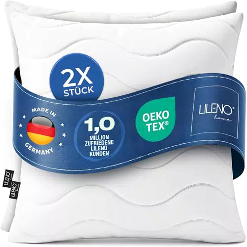 LILENO HOME Nackenrolle Waschbar Oeko-Tex Allergiker Kissenrolle Für Nacken Rücken