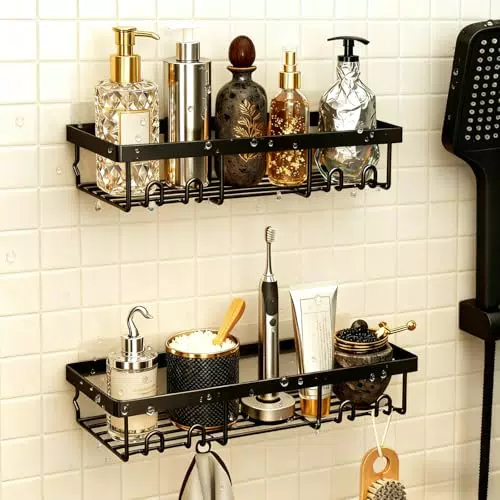 Linkinno Duschablage Ohne Bohren Edelstahl Badregal Organizer Rostfrei Schnell Trocknend