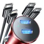 LISEN 90W Auto Ladegerät USB C mit Kabel für iPhone 15 Pro Max Dual PD45W Adapter