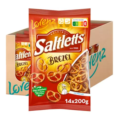 Lorenz Snack World Saltletts Laugencracker, 12er Pack