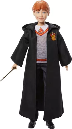 Mattel Harry Potter Ron Weasley Puppe Im Hogwarts Outfit Mit Zauberstab Zubehör