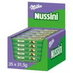 Milka Nussini Riegel Knusprige Waffelschnitte Mit Haselnusscreme Und Alpenmilchschokolade