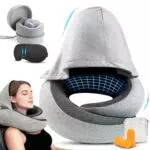 Reisekissen Memory Foam Verstellbar Mit Kapuze Für Flugzeug, Auto, Zug
