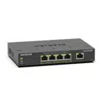 NETGEAR GS305 LAN Switch 5 Port - Gigabit Ethernet Hub, Metallgehäuse - Schwarz