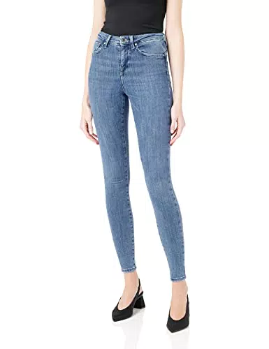 Only Damen Onlpower Mid Push Up Skinny Jeans Modell Rea2981k