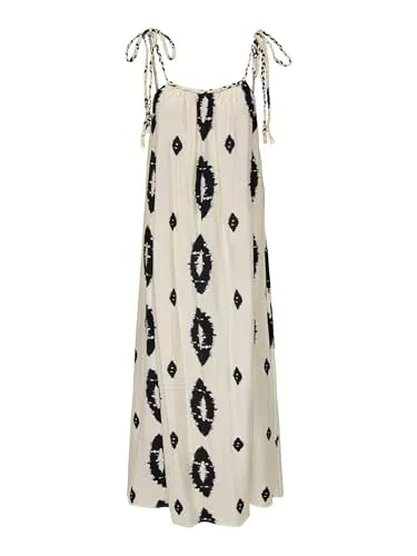 ONLY ONLELANOR Damen Kleid Lang Elegantes Maxikleid