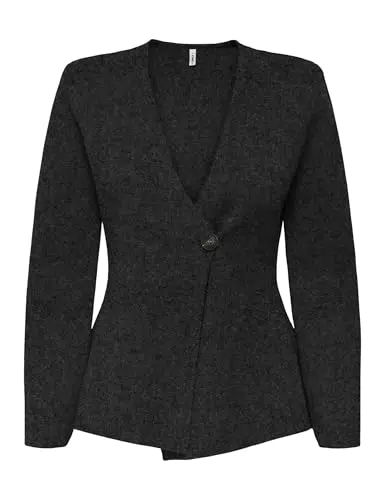 ONLY Onlmyera Life Damen Strickjacke mit Einem Knopf Cardigan