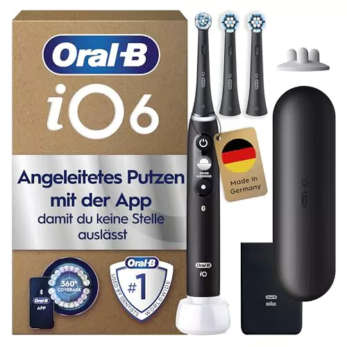 Oral-B iO Series 6 Plus Sensitive Edition Elektrische Zahnbürste mit Reiseetui