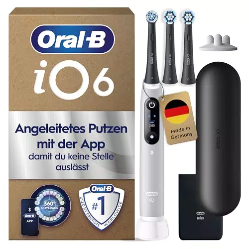 Oral-B iO Series 6 Plus Sensitive Edition Elektrische Zahnbürste mit Reiseetui