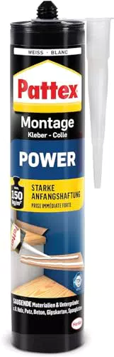 Pattex Montagekleber Power - Starker Baukleber für innen & außen
