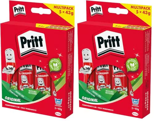 Pritt Klebestift, sicherer und kinderfreundlicher Kleber für Kunst und Bastelarbeiten
