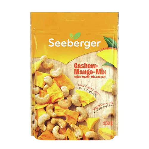 Seeberger Cashew Mango Mix Knackig Fruchtige Mischung Glutenfrei Vegan