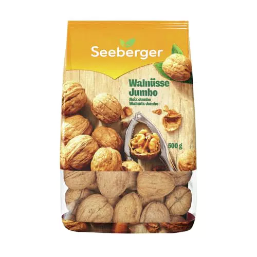 Seeberger Walnüsse Jumbo – Extra Große Walnusskerne Mit Schale, Roh Und Vegan