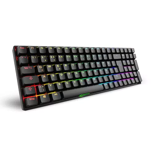 Sharkoon SGK50 S2 Mechanische Tastatur RGB Gateron Red Switches