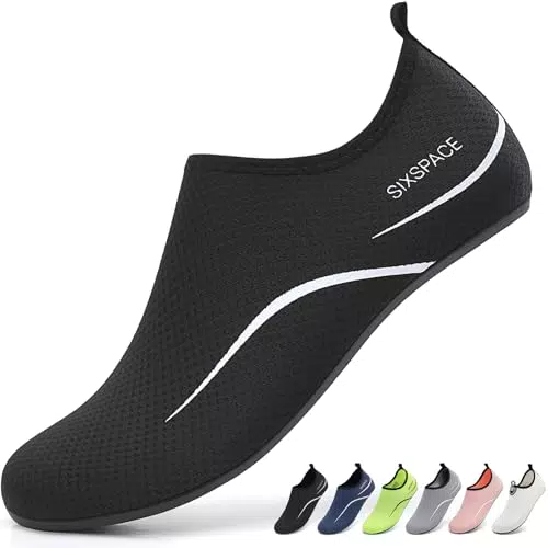 Sixspace Badeschuhe Wasserschuhe Schwimmschuhe Damen Herren für Strand & Wassersport