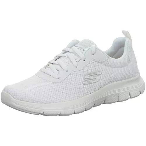 Skechers Damen Flex Appeal 4.0 Mesh Trainer - Schwarz/Rose Gold - UK 8