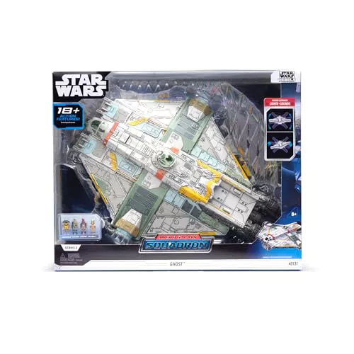 Star Wars Micro Galaxy Squadron Ghost Raumschiff mit Bewegung, Licht und Sound