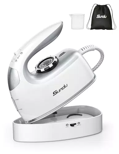 Sundu Reisebügeleisen 2 in 1 Steamer Dampfbügeleisen mit 5 Bügelmodi