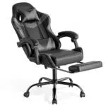 Sweetcrispy Gaming Stuhl Ergonomisch Mit Fußstütze Kopfstütze Und Lendenstütze