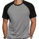 TARAINYA Herren T-Shirt Baumwolle Rundhals Kurzarm Basic Sommer Freizeitshirt