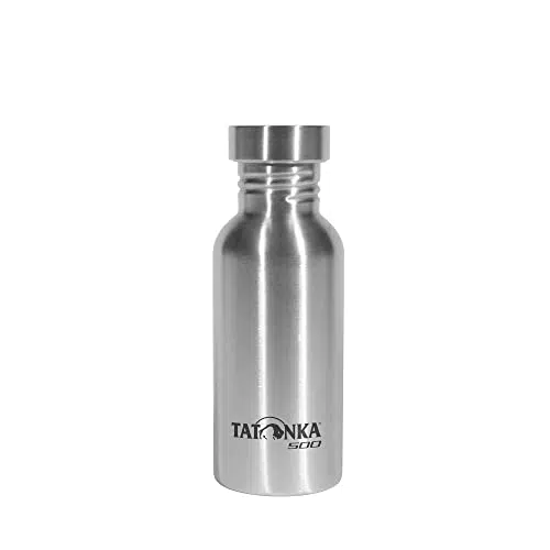 Tatonka Edelstahl Trinkflasche Premium 1L - Bruchsicher, BPA-frei, spülmaschinenfest