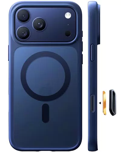 TORRAS Guardian-Mag für iPhone 16 Pro Hülle für MagSafe Zertifizierte Militärschutz und Magnetkraft Handyhülle iPhone 16 Pro Case Stoßfest Kratzfest Schutzhülle Cover Edle Matt Schwarz