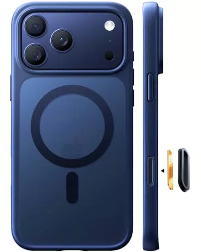 TORRAS Guardian-Mag für iPhone 16 Pro Hülle für MagSafe Zertifizierte Militärschutz und Magnetkraft Handyhülle iPhone 16 Pro Case Stoßfest Kratzfest Schutzhülle Cover Edle Matt Schwarz