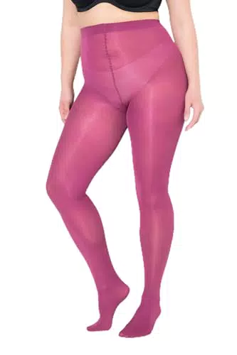 Ulla Popken Damen Mikrofaser Strumpfhose Essential für Große Größen Plus Size