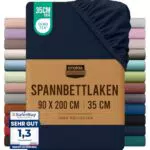 Utopia Bedding Spannbettlaken Oeko-Tex Zertifiziert Gebürstete Mikrofaser