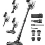 VACTechPro Akku Staubsauger F02 Lite Kabellos mit 8‑Stufigem Filtersystem Selbststehend