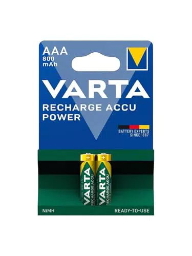 VARTA AAA Wiederaufladbare Batterien Ni-MH 1000mAh Akku Power on Demand