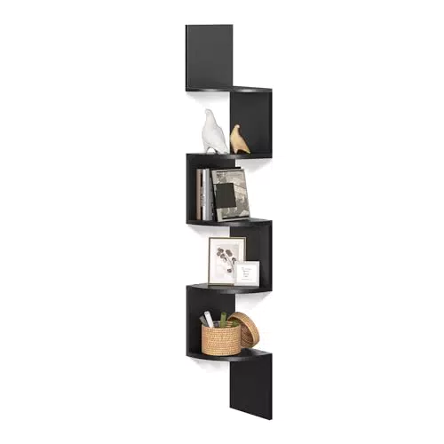 VASAGLE Eckregal Wandregal Bücherregal Pflanzenregal für Wohnzimmer Schlafzimmer Homeoffice
