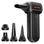 WOLDFBOX MF60 Elektrischer Luftstaubbläser Kabellos, Air Duster Set für PC und Auto
