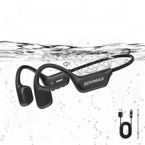 ZOVIMAX Militär Knochenschall Kopfhörer Bluetooth 6.0 Wasserdicht MP3 32GB Sport